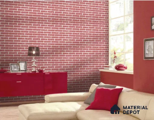 SF24-3 | 10 Meter x 21 Inches Brick Look Wallpaper - 57.41 Sq. Ft. | Minimum 15% wastage during installation