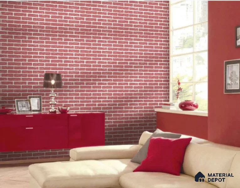 SF24-3 | 10 Meter x 21 Inches Brick Look Wallpaper - 57.41 Sq. Ft. | Minimum 15% wastage during installation