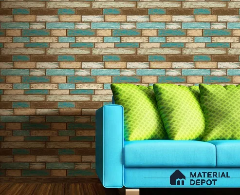 SF8-1 | 10 Meter x 21 Inches Brick Look Wallpaper - 57.41 Sq. Ft. | Minimum 15% wastage during installation