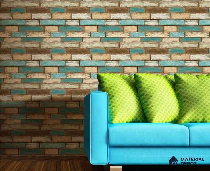 SF8-1 | 10 Meter x 21 Inches Brick Look Wallpaper - 57.41 Sq. Ft. | Minimum 15% wastage during installation