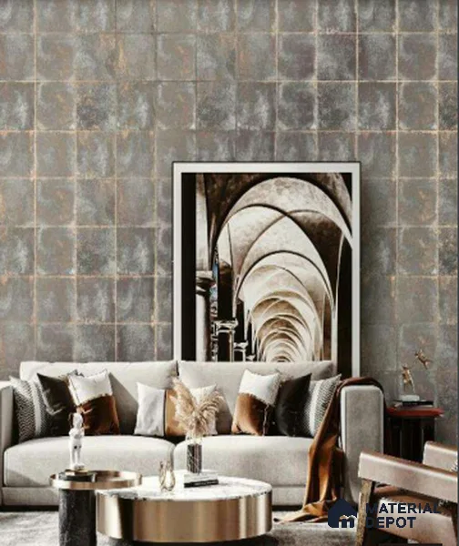 WK25-2503 | 10 Meter x 21 Inches Geometric Look Wallpaper - 57.41 Sq. Ft. | Minimum 15% wastage during installation