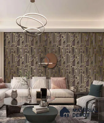 WK25-2516 | 10 Meter x 21 Inches Patterned Look Wallpaper - 57.41 Sq. Ft. | Minimum 15% wastage during installation