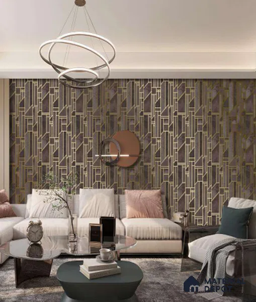 WK25-2517 | 10 Meter x 21 Inches Patterned Look Wallpaper - 57.41 Sq. Ft. | Minimum 15% wastage during installation