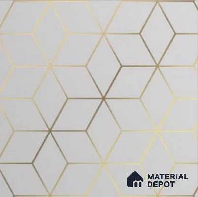 WK25-2522 | 10 Meter x 21 Inches Geometric Look Wallpaper - 57.41 Sq. Ft. | Minimum 15% wastage during installation