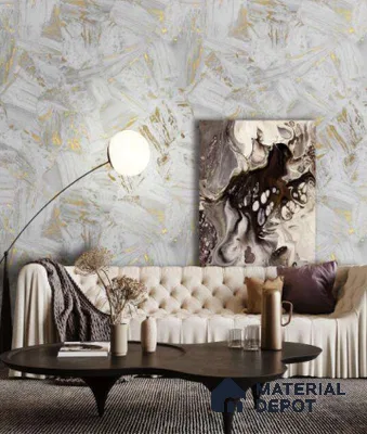 WK25-2528 | 10 Meter x 21 Inches Patterned Look Wallpaper - 57.41 Sq. Ft. | Minimum 15% wastage during installation
