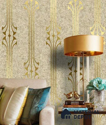 WK25-2532 | 10 Meter x 21 Inches Patterned Look Wallpaper - 57.41 Sq. Ft. | Minimum 15% wastage during installation