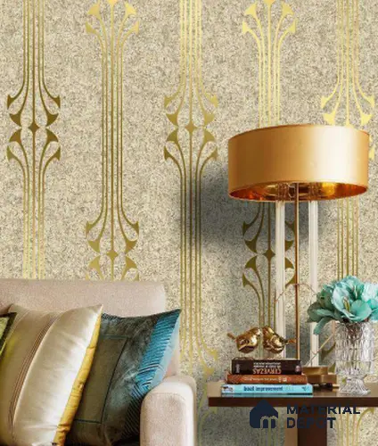 WK25-2533 | 10 Meter x 21 Inches Patterned Look Wallpaper - 57.41 Sq. Ft. | Minimum 15% wastage during installation