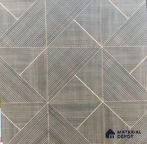 Grey Cane Look CAN 105 8 ft x 4 ft Suede Finish Decorative Laminate - 1 mm | Suitable for TV Unit, Wardrobe, Kitchen Cabinets