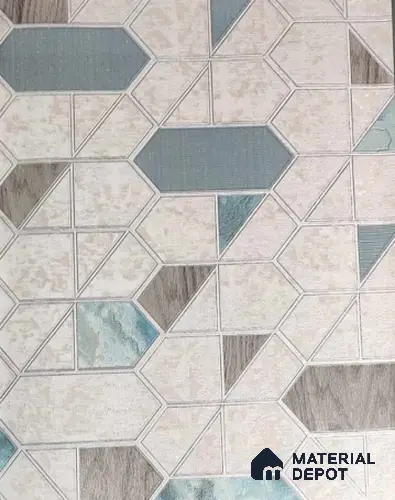 9002 | 5 Meter x 42 Inches Geometric Look Wallpaper - 57.37 Sq. Ft. | Minimum 15% wastage during installation