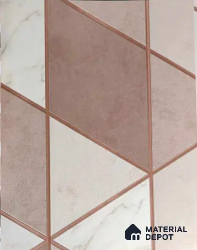9017 | 5 Meter x 42 Inches Geometric Look Wallpaper - 57.37 Sq. Ft. | Minimum 15% wastage during installation