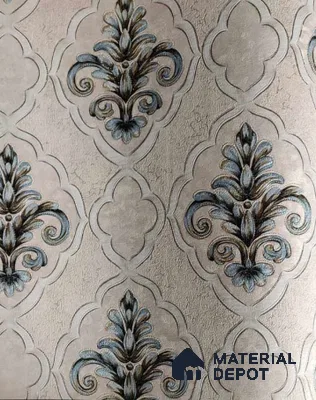 9038 | 5 Meter x 42 Inches Damask Look Wallpaper - 57.37 Sq. Ft. | Minimum 15% wastage during installation