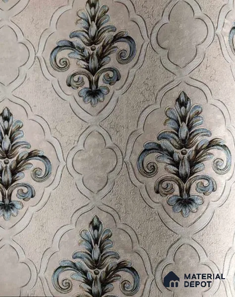 9038 | 5 Meter x 42 Inches Damask Look Wallpaper - 57.37 Sq. Ft. | Minimum 15% wastage during installation