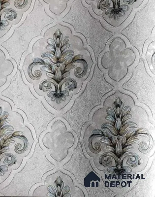 9040 | 5 Meter x 42 Inches Damask Look Wallpaper - 57.37 Sq. Ft. | Minimum 15% wastage during installation