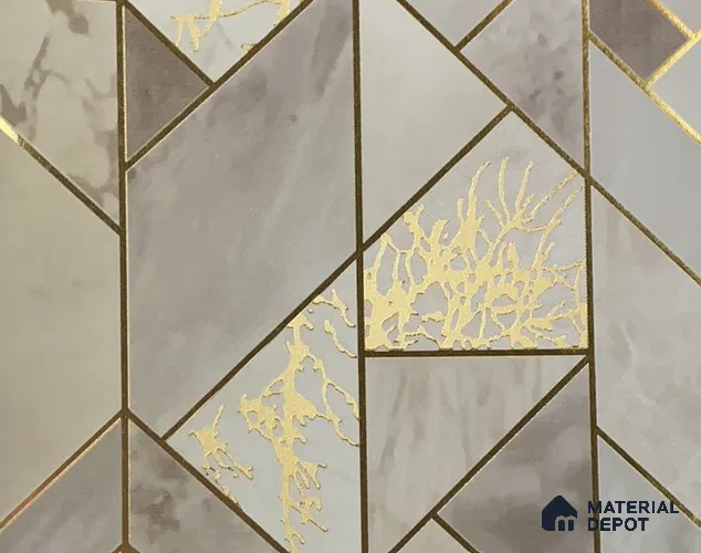 WK15-1502 | 10 Meter x 21 Inches Geometric Look Wallpaper - 57.41 Sq. Ft. | Minimum 15% wastage during installation