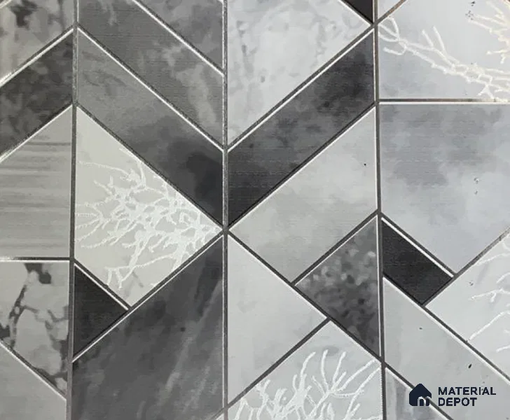 WK15-1504 | 10 Meter x 21 Inches Geometric Look Wallpaper - 57.41 Sq. Ft. | Minimum 15% wastage during installation