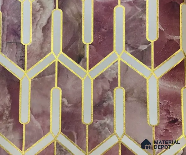 WK15-1510 | 10 Meter x 21 Inches Geometric Look Wallpaper - 57.41 Sq. Ft. | Minimum 15% wastage during installation