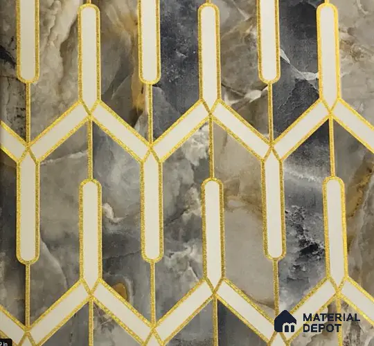 WK15-1514 | 10 Meter x 21 Inches Geometric Look Wallpaper - 57.41 Sq. Ft. | Minimum 15% wastage during installation