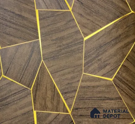 WK15-1524 | 10 Meter x 21 Inches Geometric Look Wallpaper - 57.41 Sq. Ft. | Minimum 15% wastage during installation