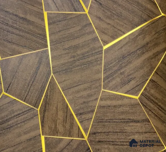WK15-1524 | 10 Meter x 21 Inches Geometric Look Wallpaper - 57.41 Sq. Ft. | Minimum 15% wastage during installation