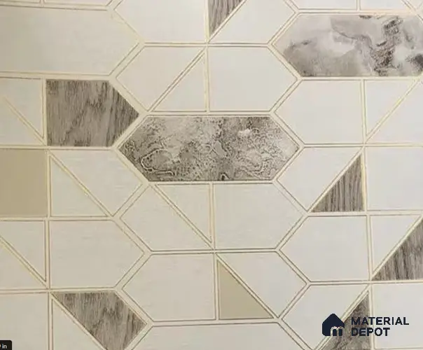 WK15-1529 | 10 Meter x 21 Inches Geometric Look Wallpaper - 57.41 Sq. Ft. | Minimum 15% wastage during installation