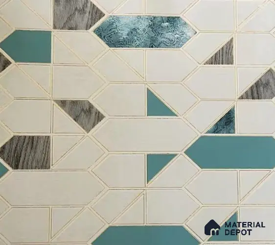 WK15-1531 | 10 Meter x 21 Inches Geometric Look Wallpaper - 57.41 Sq. Ft. | Minimum 15% wastage during installation