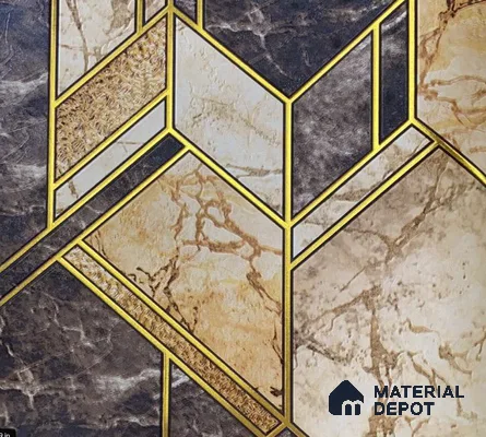 WK15-1536 | 10 Meter x 21 Inches Geometric Look Wallpaper - 57.41 Sq. Ft. | Minimum 15% wastage during installation