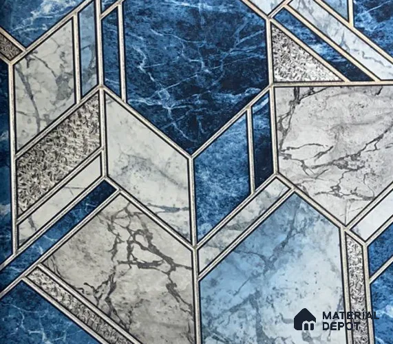 WK15-1539 | 10 Meter x 21 Inches Geometric Look Wallpaper - 57.41 Sq. Ft. | Minimum 15% wastage during installation