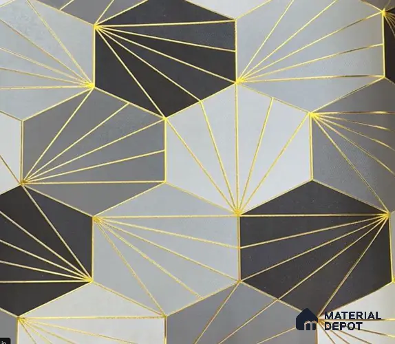 WK15-1540 | 10 Meter x 21 Inches Geometric Look Wallpaper - 57.41 Sq. Ft. | Minimum 15% wastage during installation