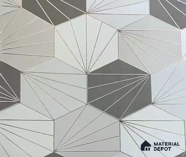 WK15-1542 | 10 Meter x 21 Inches Geometric Look Wallpaper - 57.41 Sq. Ft. | Minimum 15% wastage during installation