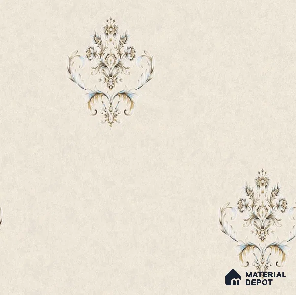 SG-2210 | 10 Meter x 21 Inches Damask Look Wallpaper - 57.41 Sq. Ft. | Minimum 15% wastage during installation