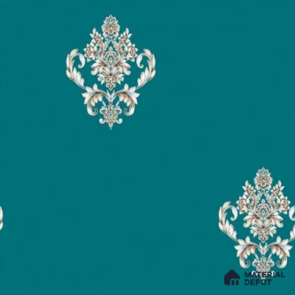 SG-2214 | 10 Meter x 21 Inches Damask Look Wallpaper - 57.41 Sq. Ft. | Minimum 15% wastage during installation