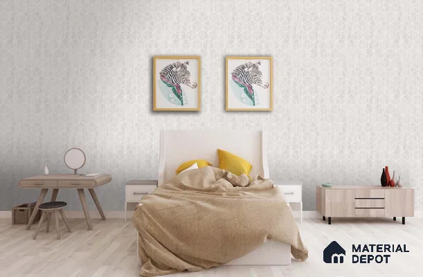 SG-2214 | 10 Meter x 21 Inches Damask Look Wallpaper - 57.41 Sq. Ft. | Minimum 15% wastage during installation