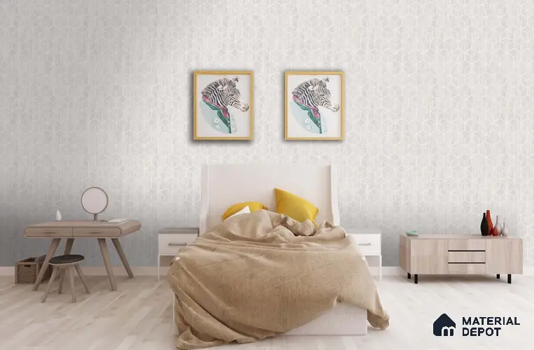 SG-2214 | 10 Meter x 21 Inches Damask Look Wallpaper - 57.41 Sq. Ft. | Minimum 15% wastage during installation