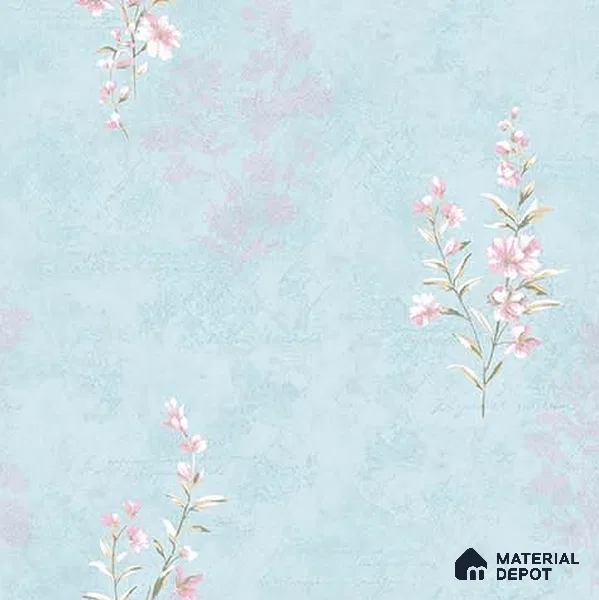 SG-2236 | 10 Meter x 21 Inches Florals Look Wallpaper - 57.41 Sq. Ft. | Minimum 15% wastage during installation