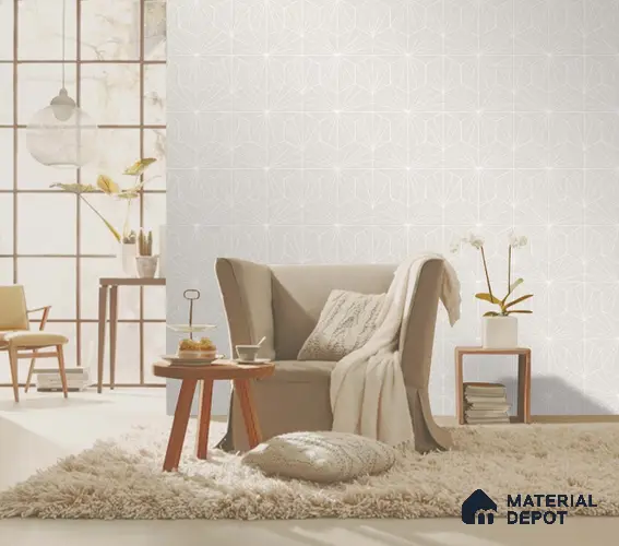 SG-2257 | 10 Meter x 21 Inches Geometric Look Wallpaper - 57.41 Sq. Ft. | Minimum 15% wastage during installation