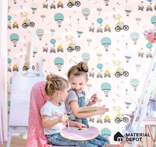 KD4001-1 | 10 Meter x 21 Inches Patterned Look Wallpaper - 57.41 Sq. Ft. | Minimum 15% wastage during installation
