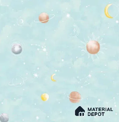 KD4011-1 | 10 Meter x 21 Inches Space Look Wallpaper - 57.41 Sq. Ft. | Minimum 15% wastage during installation