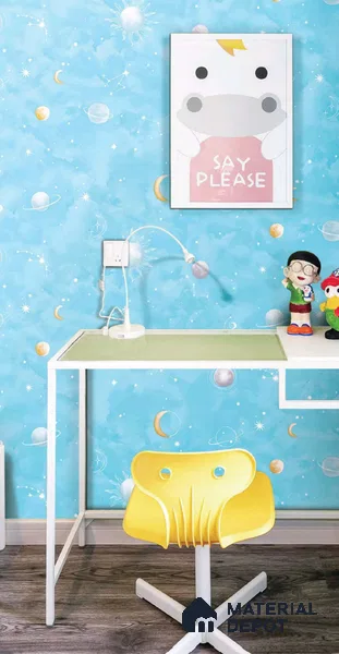 KD4011-2 | 10 Meter x 21 Inches Space Look Wallpaper - 57.41 Sq. Ft. | Minimum 15% wastage during installation