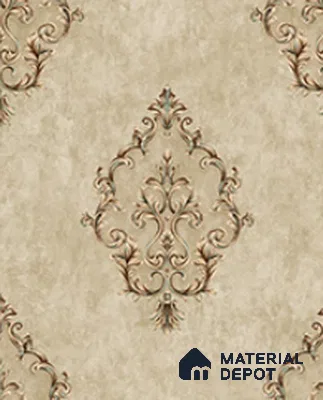 21008 | 10 Meter x 21 Inches Damask Look Wallpaper - 57.41 Sq. Ft.