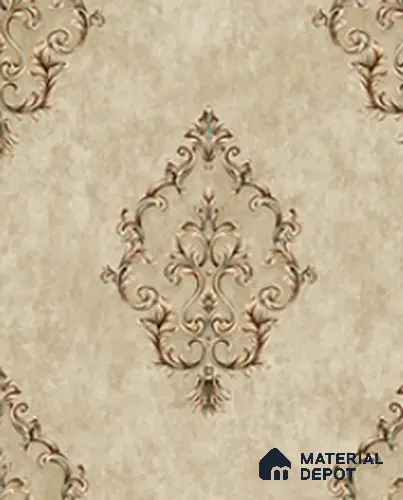 21008 | 10 Meter x 21 Inches Damask Look Wallpaper - 57.41 Sq. Ft.