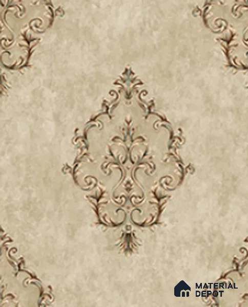 21008 | 10 Meter x 21 Inches Damask Look Wallpaper - 57.41 Sq. Ft.