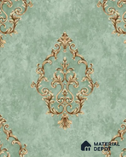 21009 | 10 Meter x 21 Inches Damask Look Wallpaper - 57.41 Sq. Ft.