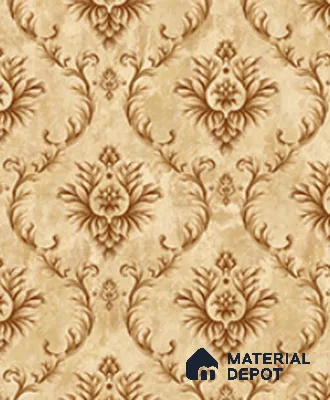 21015 | 10 Meter x 21 Inches Damask Look Wallpaper - 57.41 Sq. Ft.