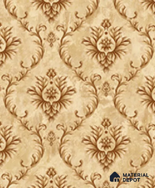 21015 | 10 Meter x 21 Inches Damask Look Wallpaper - 57.41 Sq. Ft.