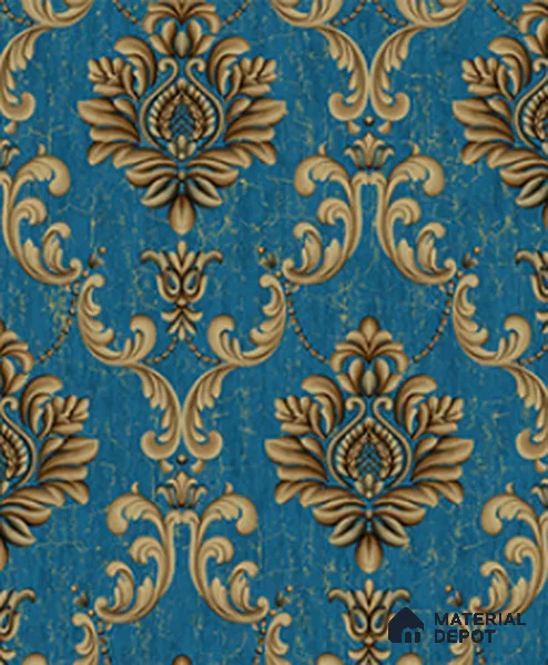 21040 | 10 Meter x 21 Inches Damask Look Wallpaper - 57.41 Sq. Ft.