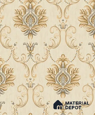 21041 | 10 Meter x 21 Inches Damask Look Wallpaper - 57.41 Sq. Ft.