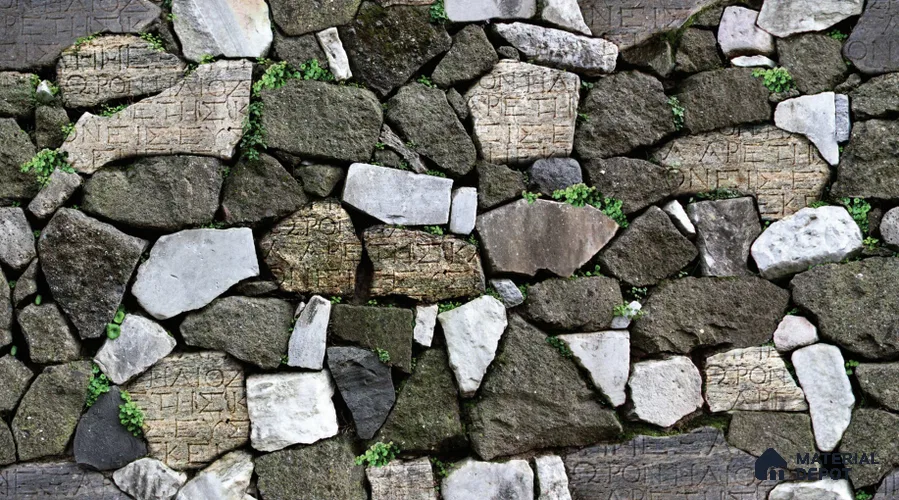 Glyph stone_87012-3 | 5 Meter x 42 Inches Stone Look Wallpaper - 57.41 Sq. Ft. | Minimum 15% wastage during installation