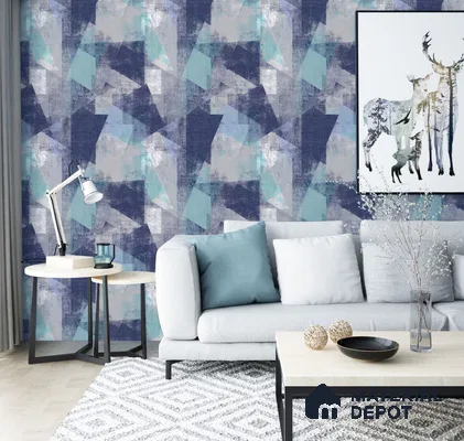 555142 | 10 Meter x 21 Inches Patterned Look Wallpaper - 57.41 Sq. Ft. | Minimum 15% wastage during installation