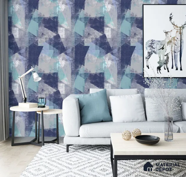555142 | 10 Meter x 21 Inches Patterned Look Wallpaper - 57.41 Sq. Ft. | Minimum 15% wastage during installation