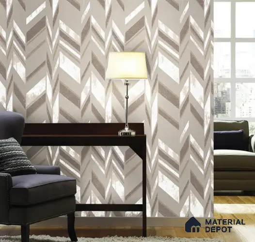 555159 | 10 Meter x 21 Inches Patterned Look Wallpaper - 57.41 Sq. Ft. | Minimum 15% wastage during installation